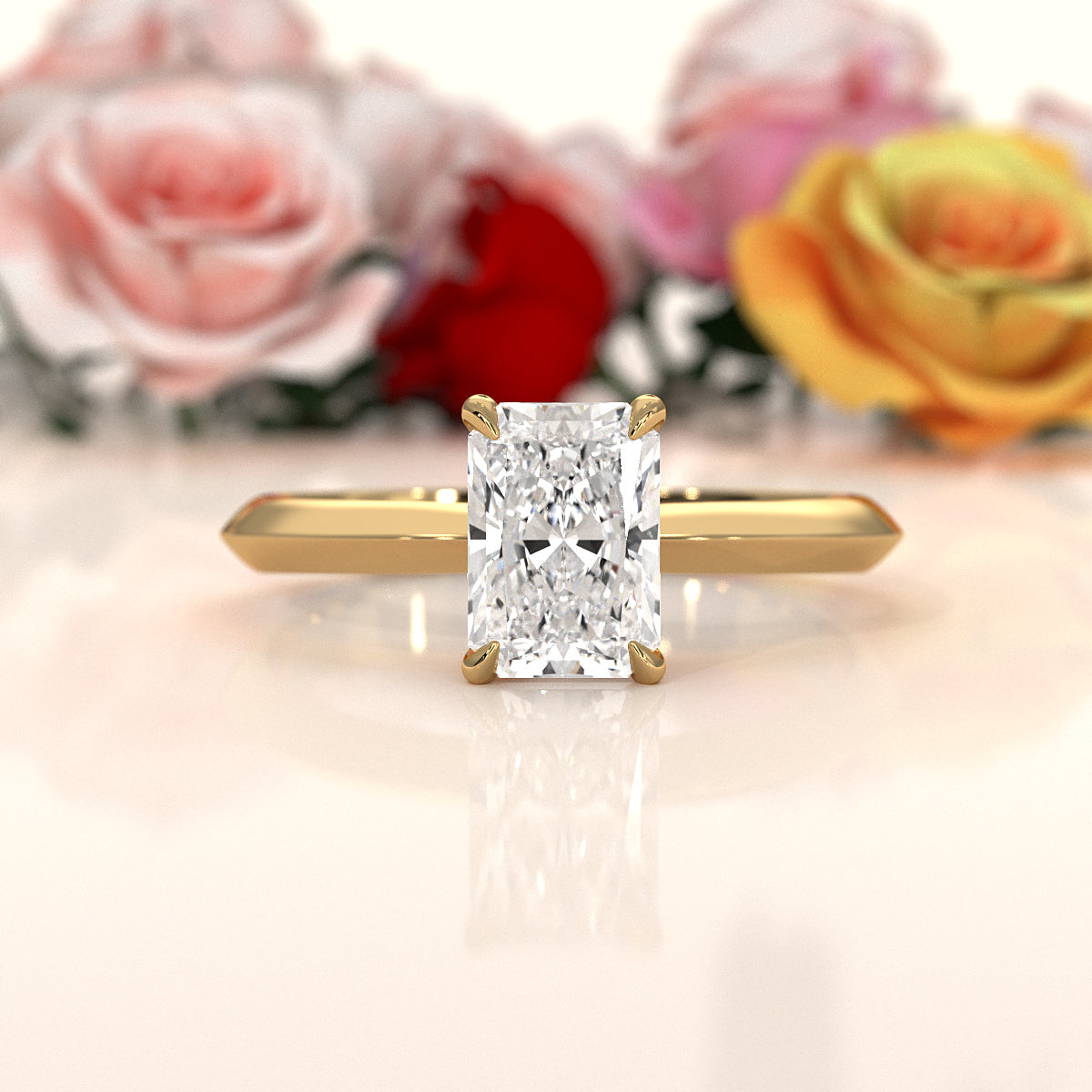 3g 2.2mm Claw Prong Solitaire Style Lab Grown Diamond Engagement Ring IGI Certified 1.00 Ctw.